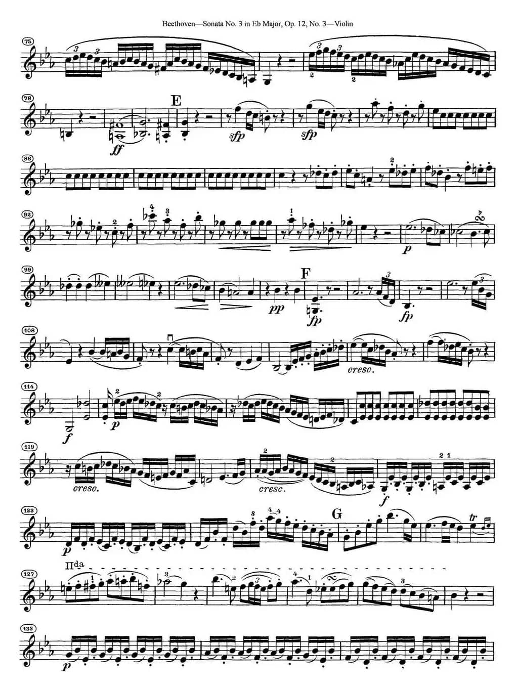 Violin Sonata No.3 in Eb Major Op.12 No.3