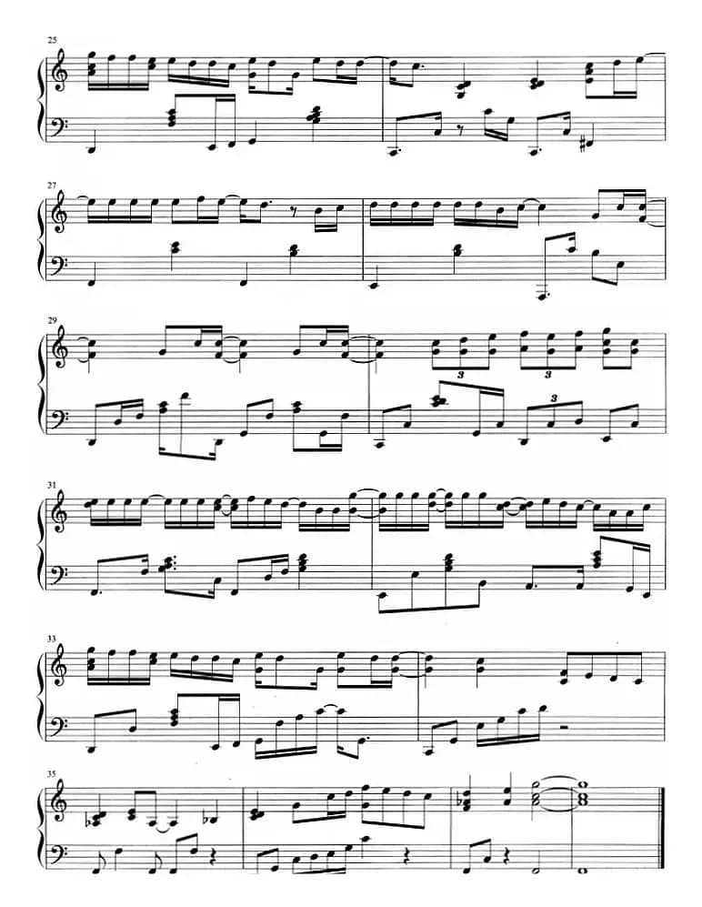 流行歌曲改编的钢琴曲：说好的幸福呢