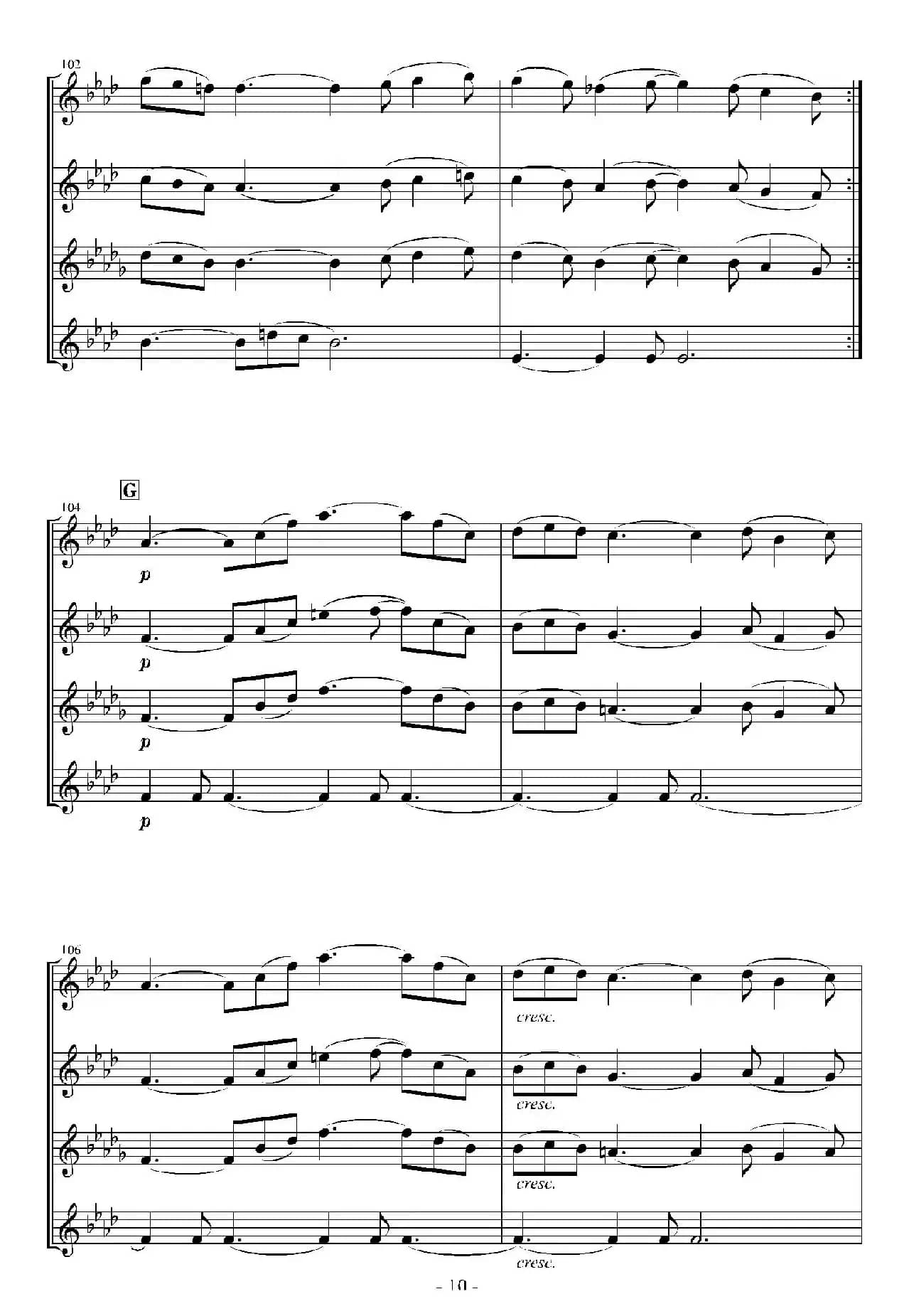 In the Green and Red Season （四重奏）