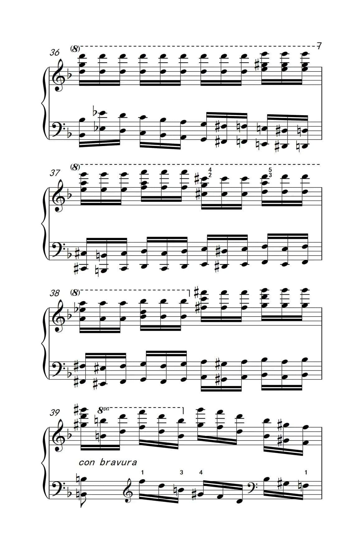 莫什科夫斯基 钢琴练习曲（第九首）