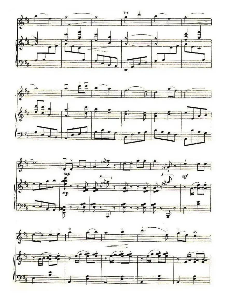 回娘家（河北民歌）（小提琴+钢琴伴奏）