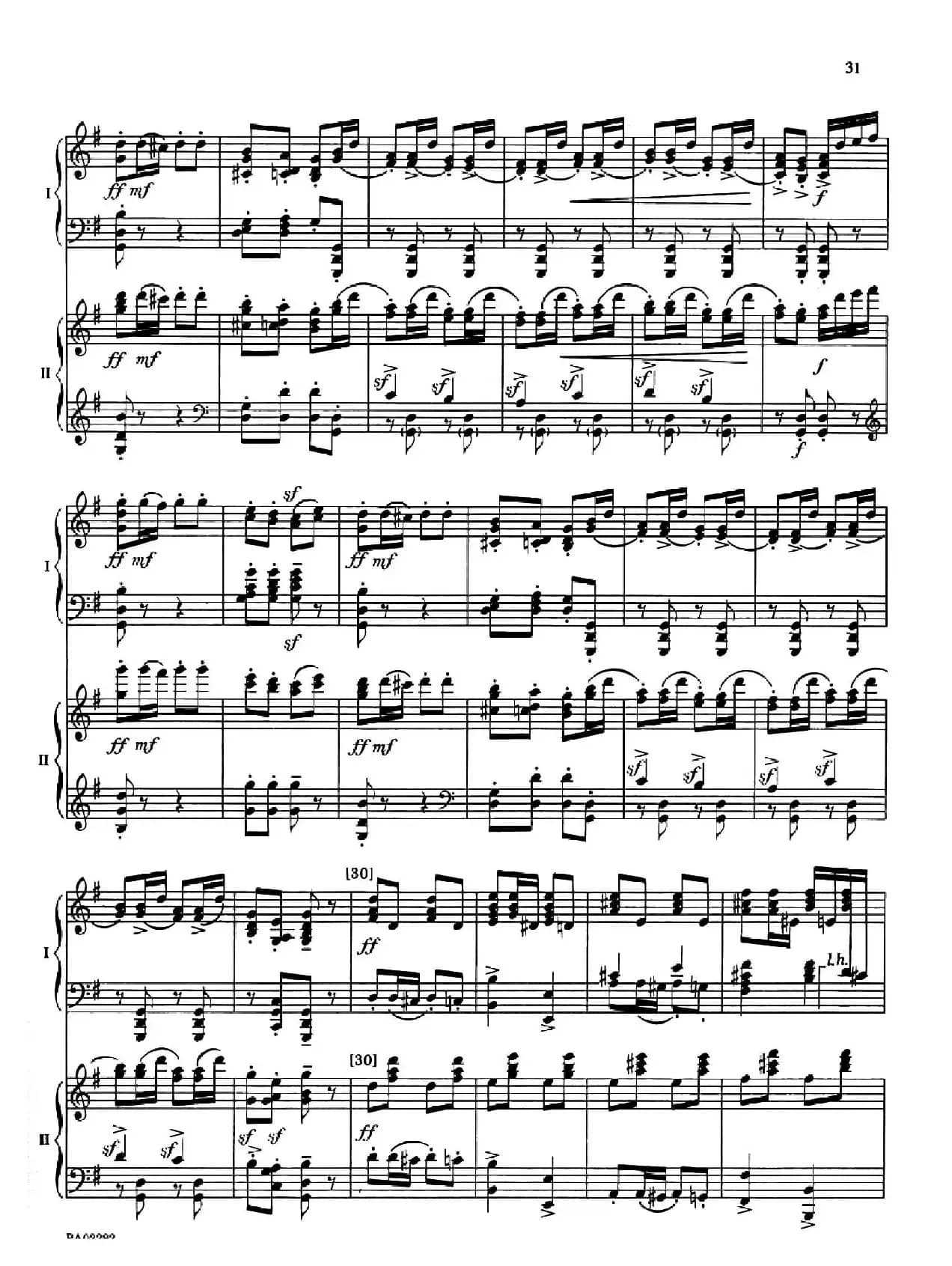 Nutcracker Op.71 芭蕾舞剧《胡桃夹子》(改编双钢琴版·第三部分)