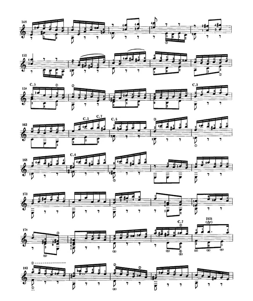 第三鲁特琴组曲（古典吉他）