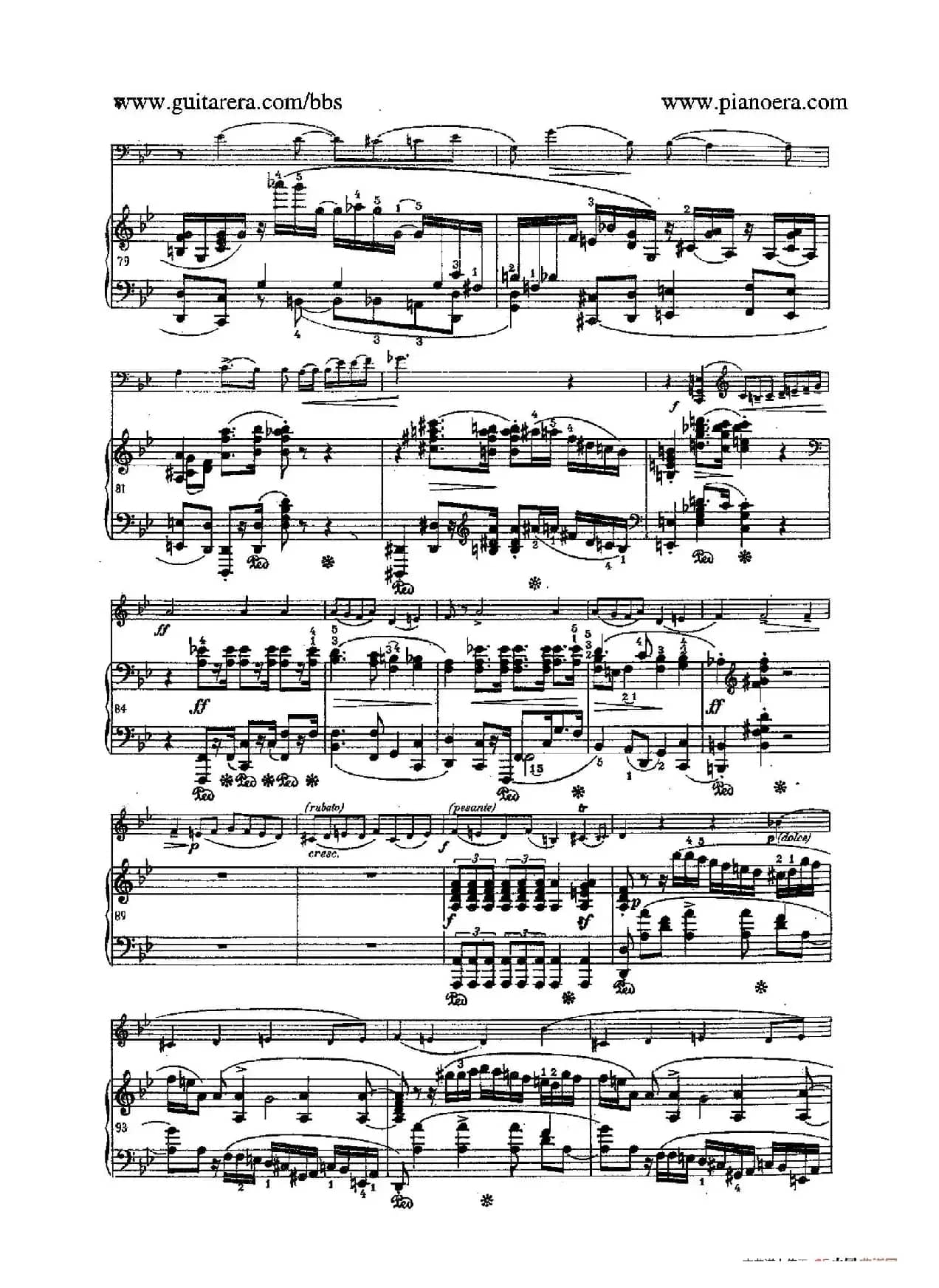 Sonata for Cello and Piano in g Minor Op.65（g小调大提琴奏鸣曲·大提琴+钢琴）