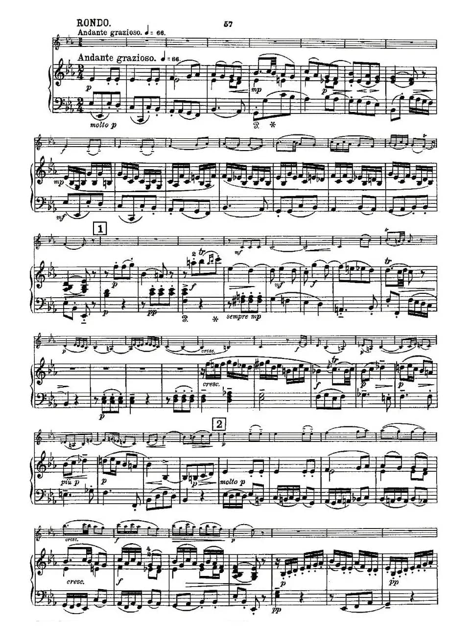 Mozart - Violin Sonata No.5, KV. 302（第五小提琴奏鸣曲）