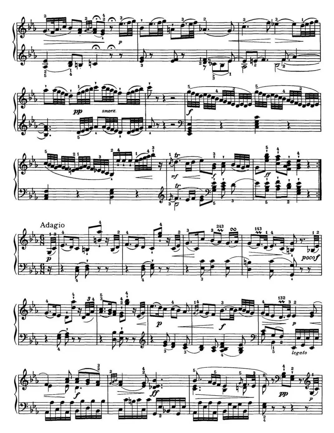 海顿 钢琴奏鸣曲 Hob XVI 38 in E-flat major