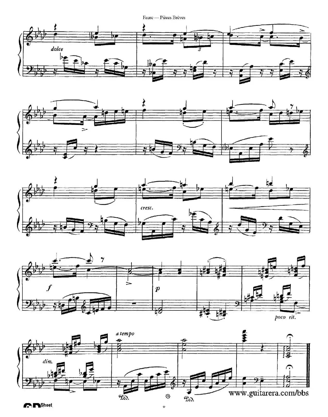 Pieces Breves Op.84（Ⅱ）