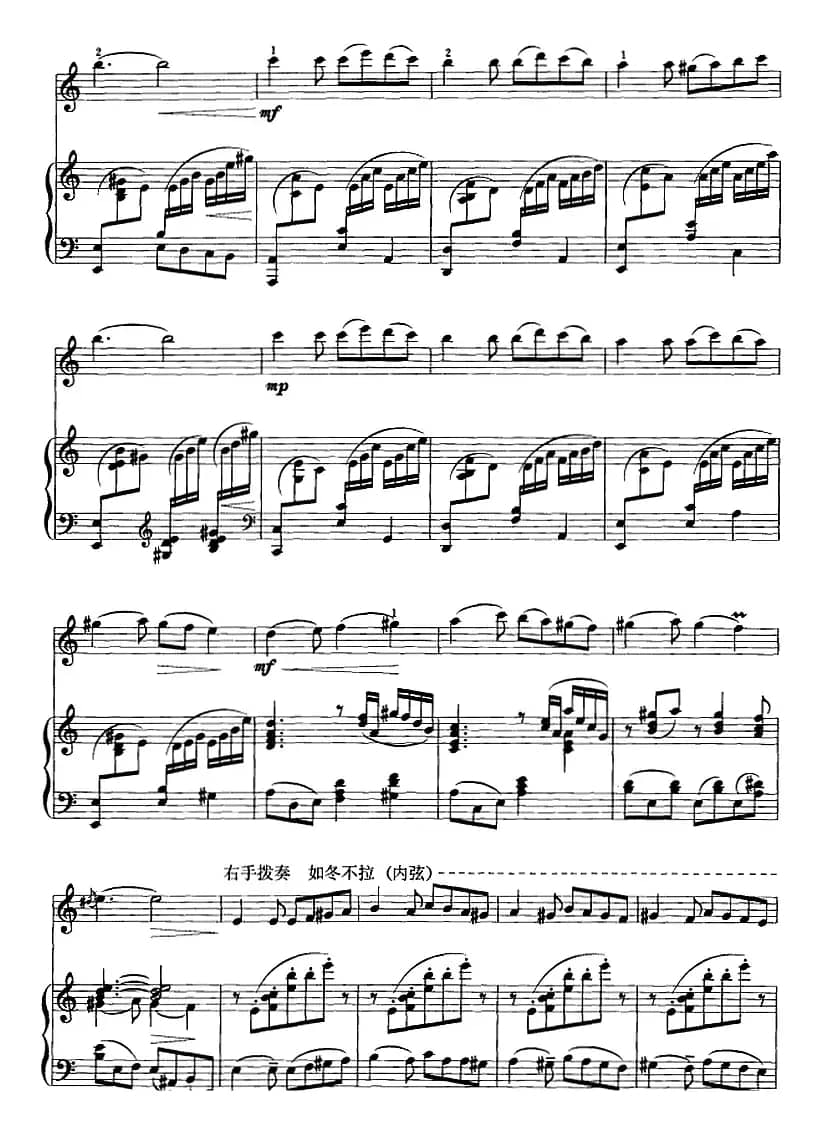 阳光照耀着塔什库尔干（二胡+钢琴伴奏）