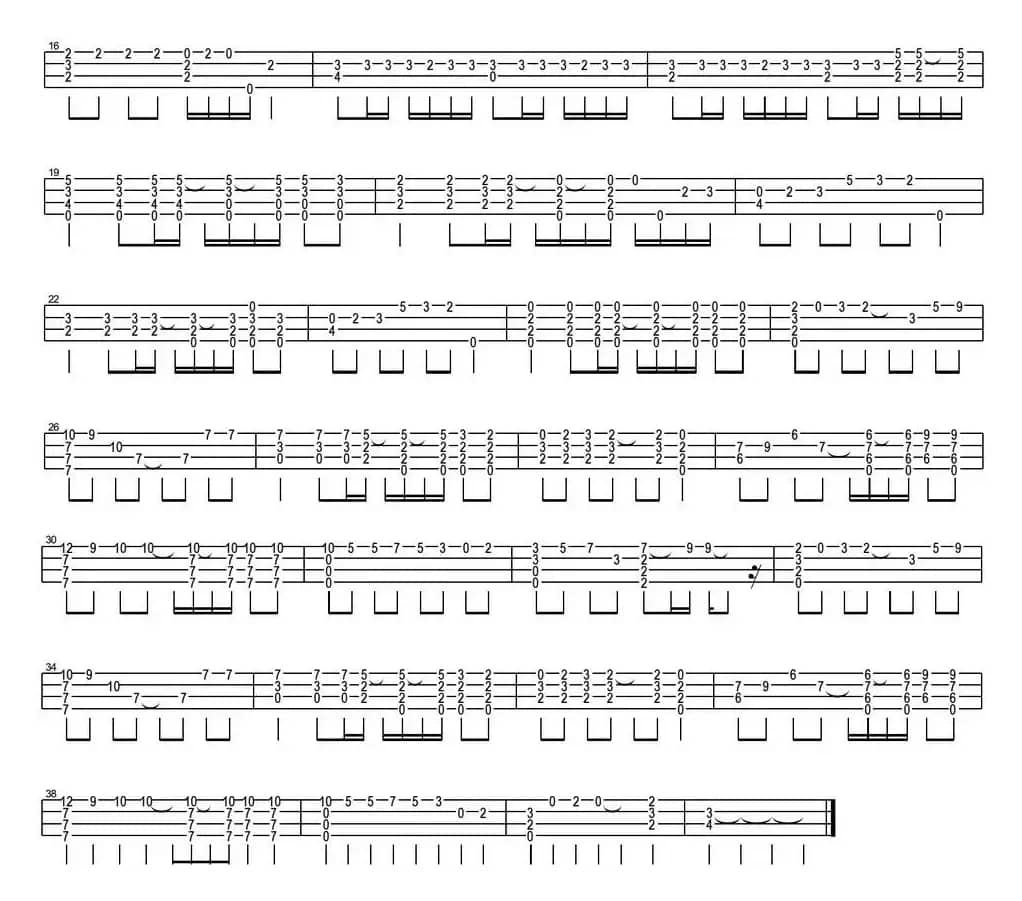 晴天（尤克里里指弹谱）