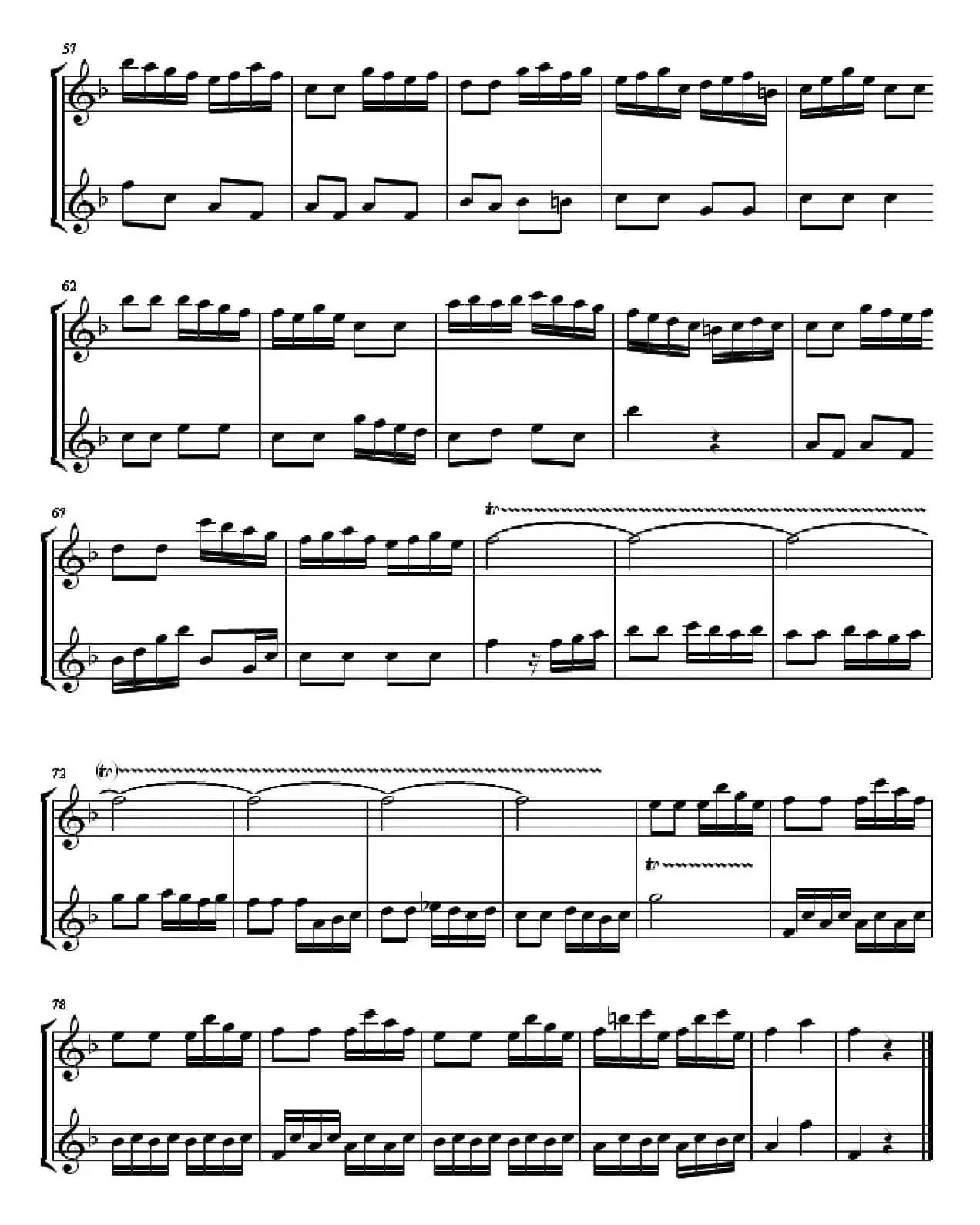 Allegro for Musical Clock（二重奏）