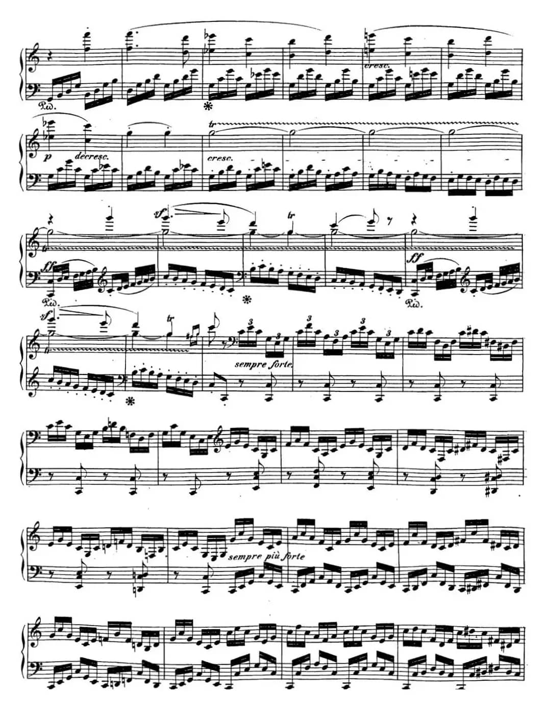 贝多芬钢琴奏鸣曲21 黎明（华尔斯坦） C大调 Op.53 C major