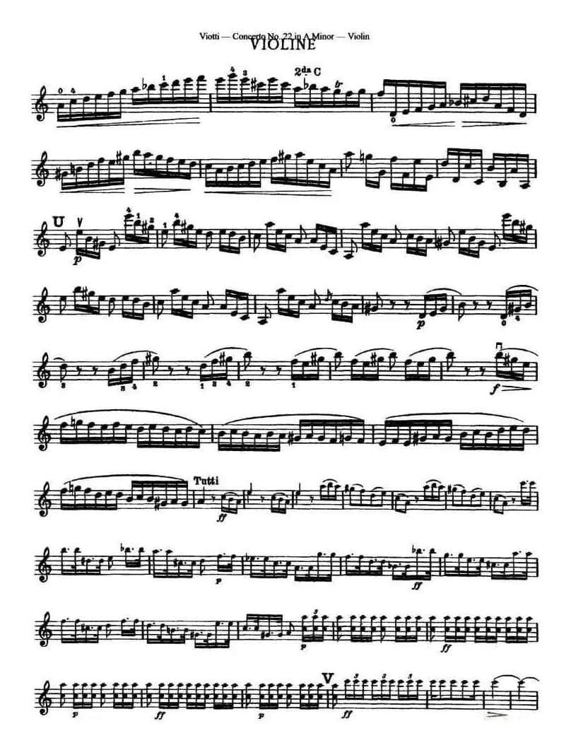 维奥蒂VIOTTI《Concerto No.22 in A Minor》（II.)小提琴）