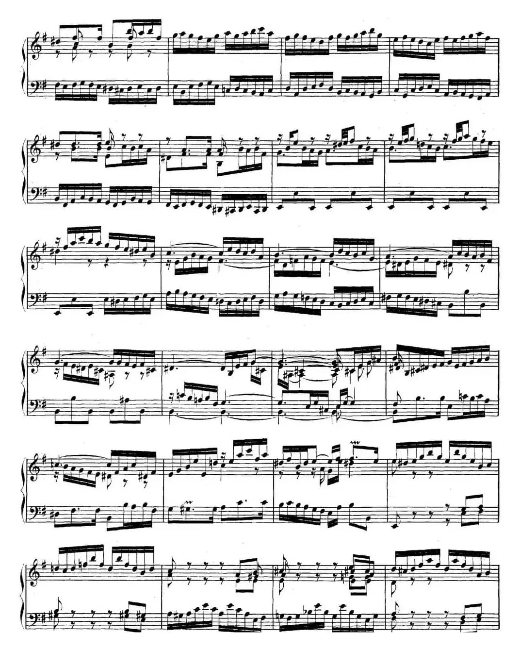 英国组曲No.5 巴赫 e小调  5th Suite BWV 810