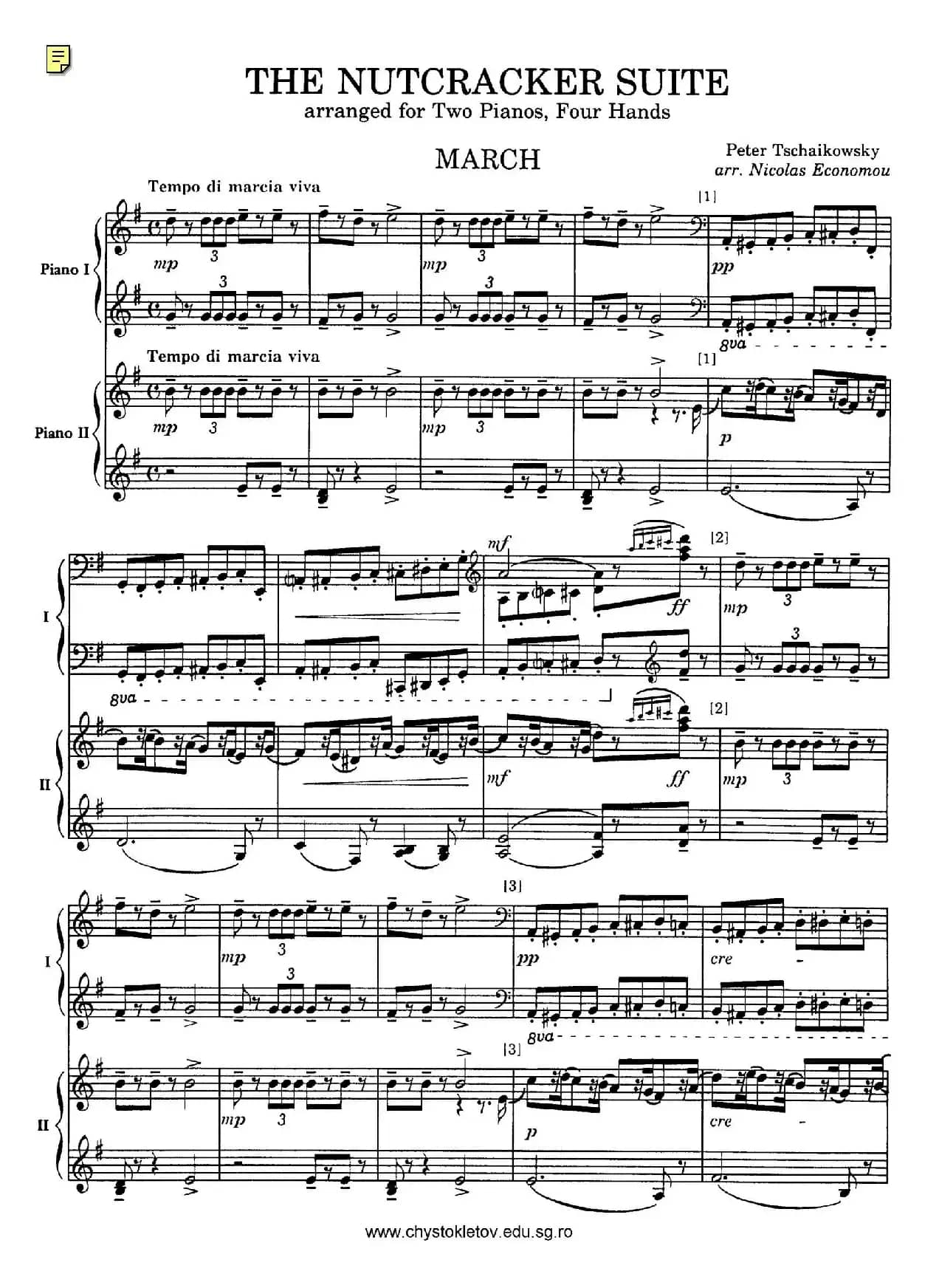 Nutcracker Op.71 芭蕾舞剧《胡桃夹子》（改编双钢琴版·第二部分）