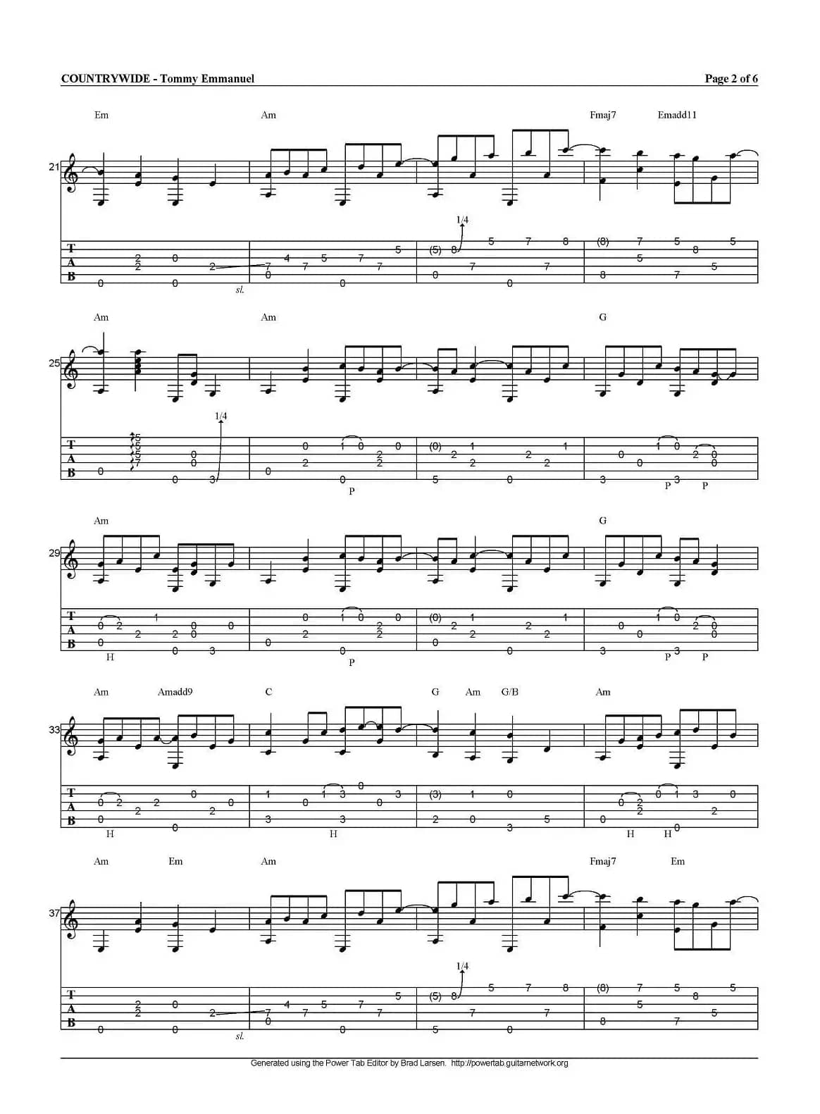 tommy emmanuel：countrywide（指弹吉他）