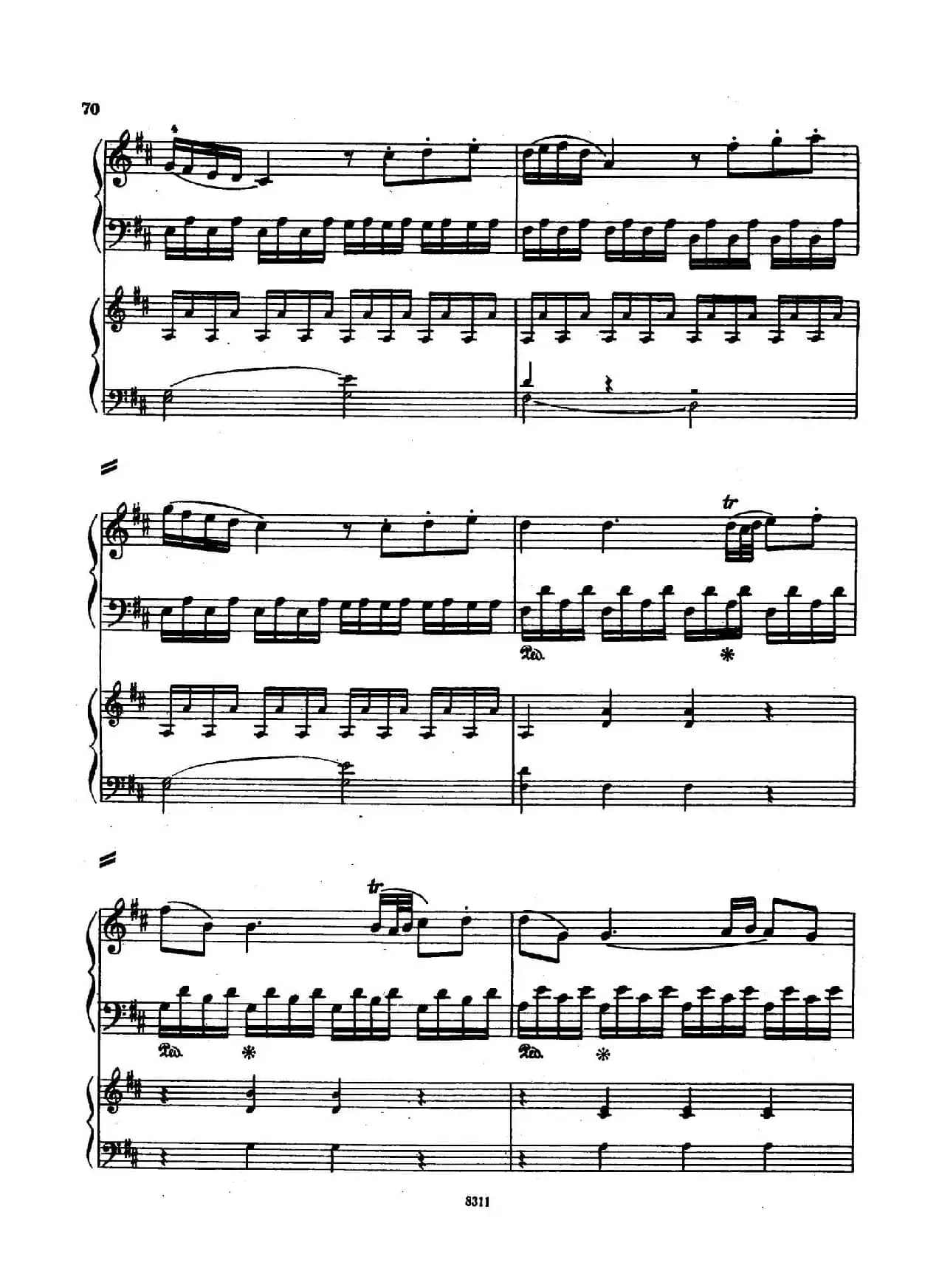 Concerto no 5 K 175 - 2 Piano（Ⅰ）