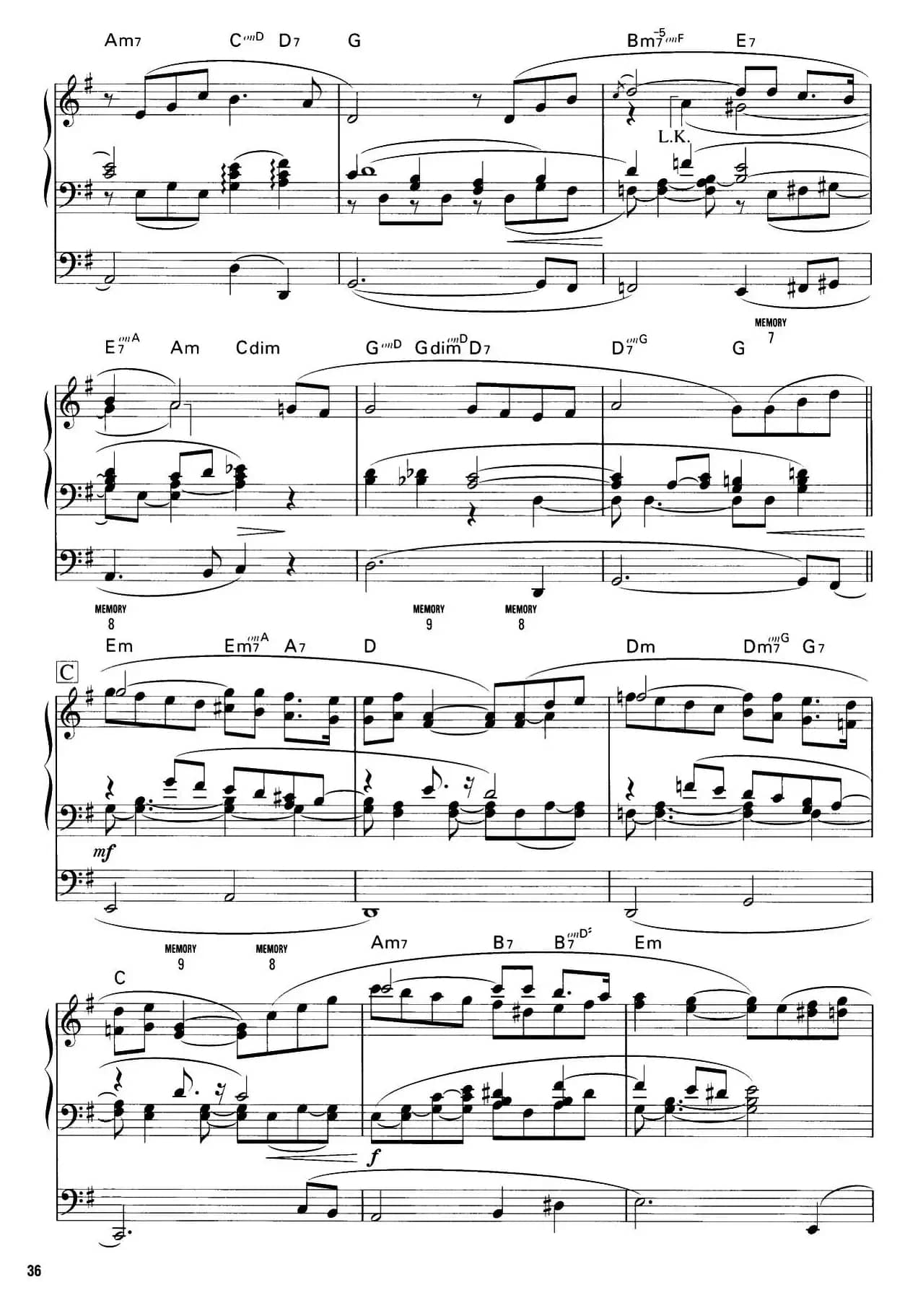 稳やかなタ暮れ（和善的黄昏） （双排键电子琴谱）