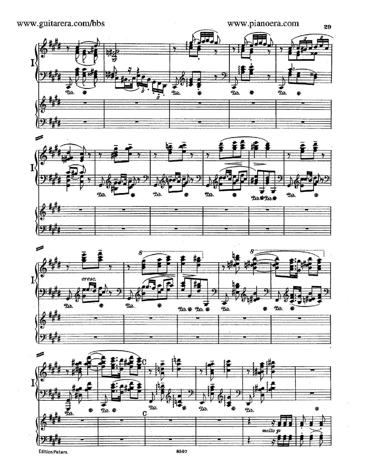 Piano Concerto in E Major Op.59(E大调钢琴协奏曲·双钢琴·第二乐章)