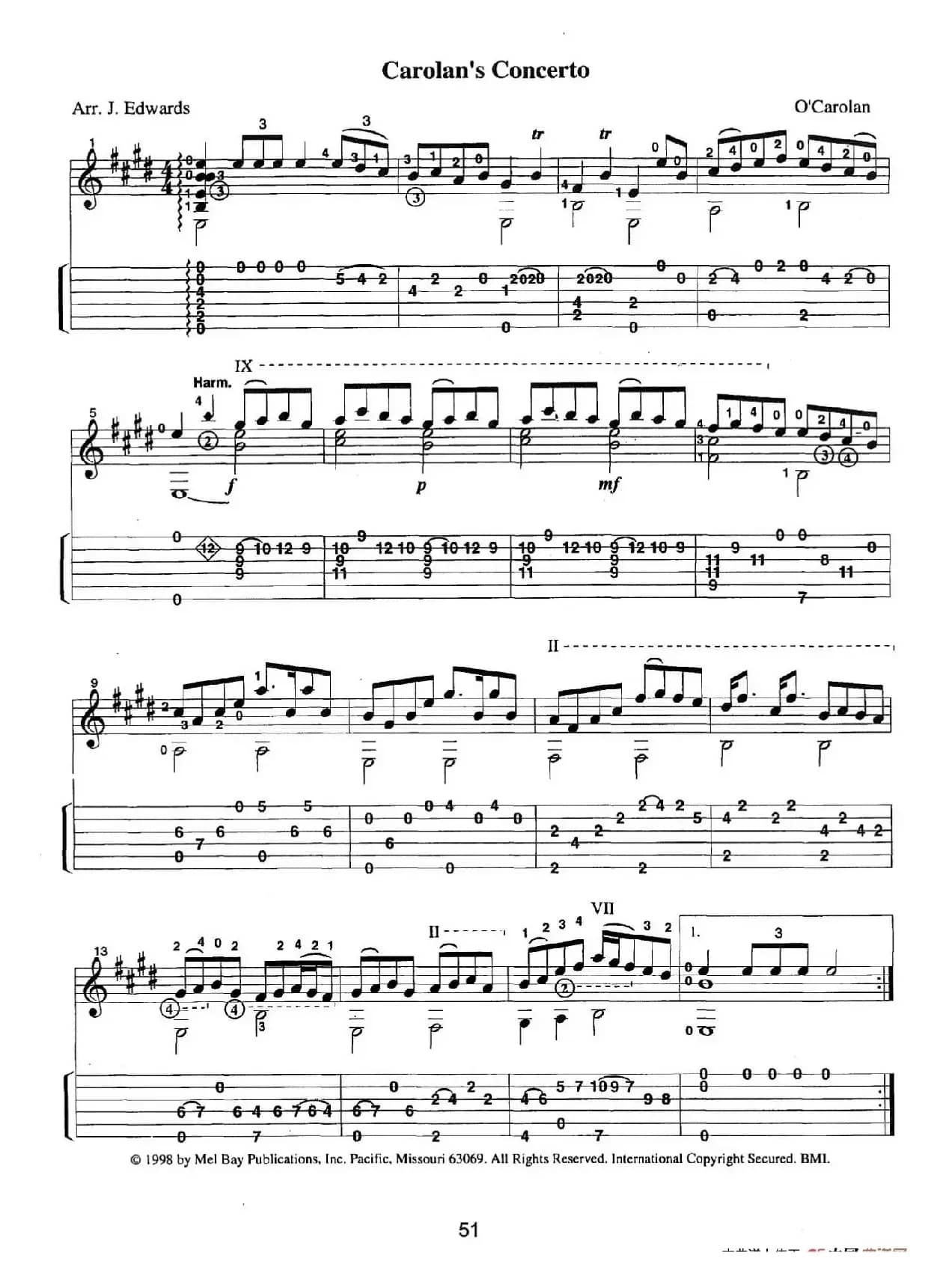 古典吉他：From the Dance（Carolan's Concerto）