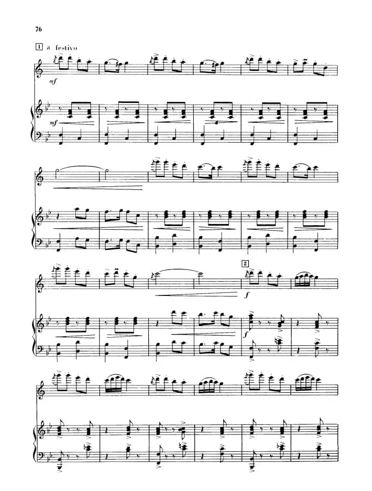 喜送丰收粮（单簧管+钢琴伴奏）