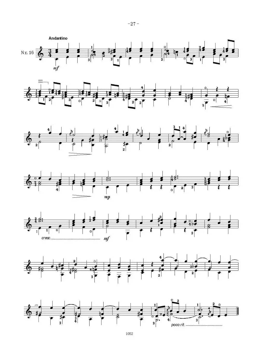 索尔·克斯特26首练习曲之16——20