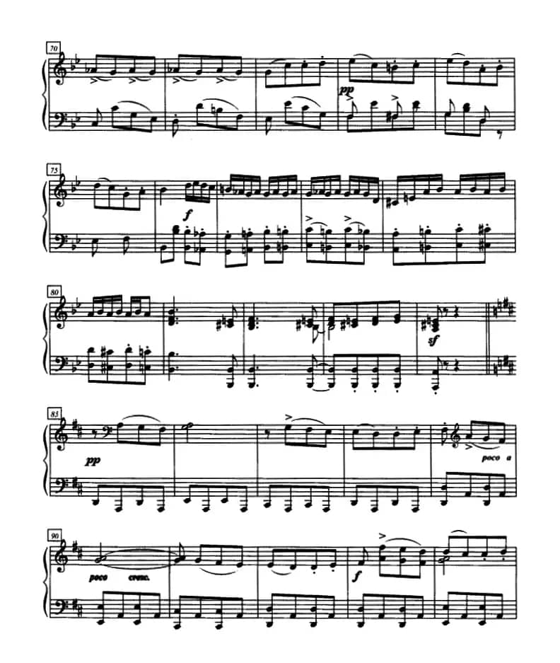 加洛普即兴曲（四手联弹、第二钢琴）