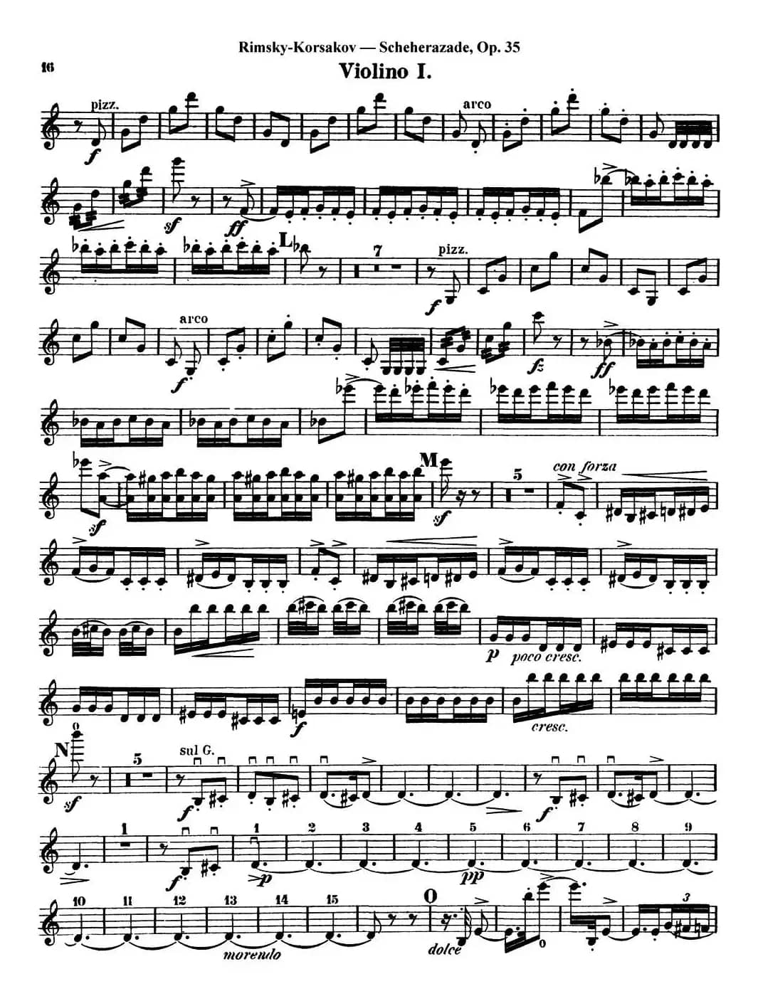 Scheherazade（Ⅳ）Op.35（第一小提琴）