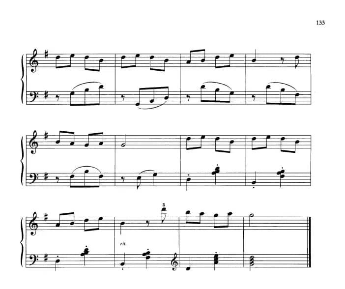 110首中国民歌钢琴小曲集：东北大姑娘