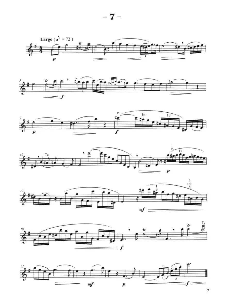 菲林萨克斯管练习曲（7）