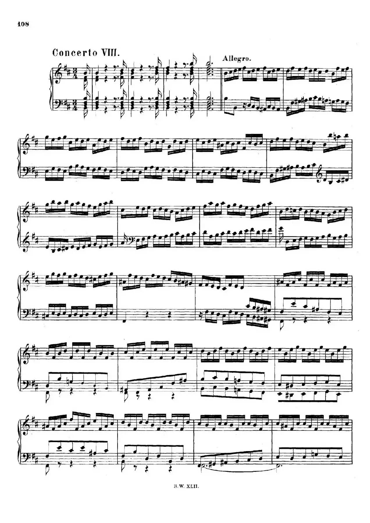 16 Concertos BWV 972-987(十六首为独奏古钢琴而作的协奏曲)(P41——50)