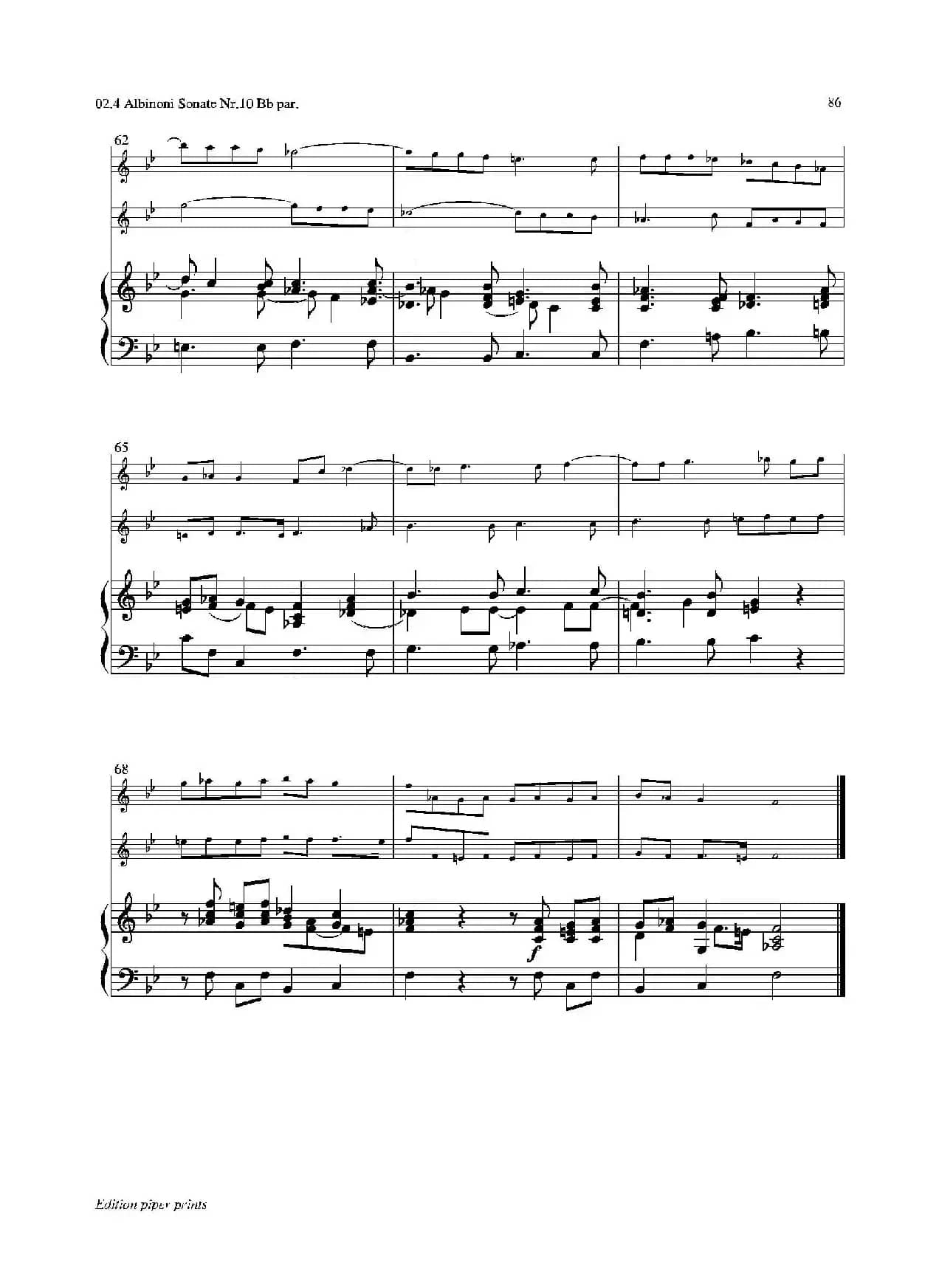 Sonate Nr.10（次中音萨克斯二重奏+管风琴）