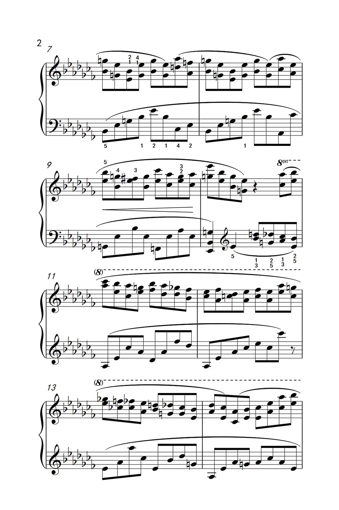 莫什科夫斯基 钢琴练习曲（第十三首）