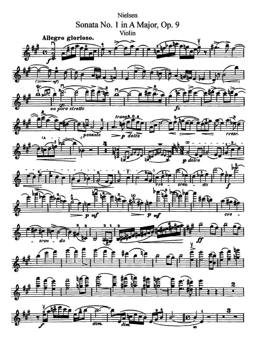 Sonata No.1 in A Major，Op.9（A大调第一奏鸣曲）