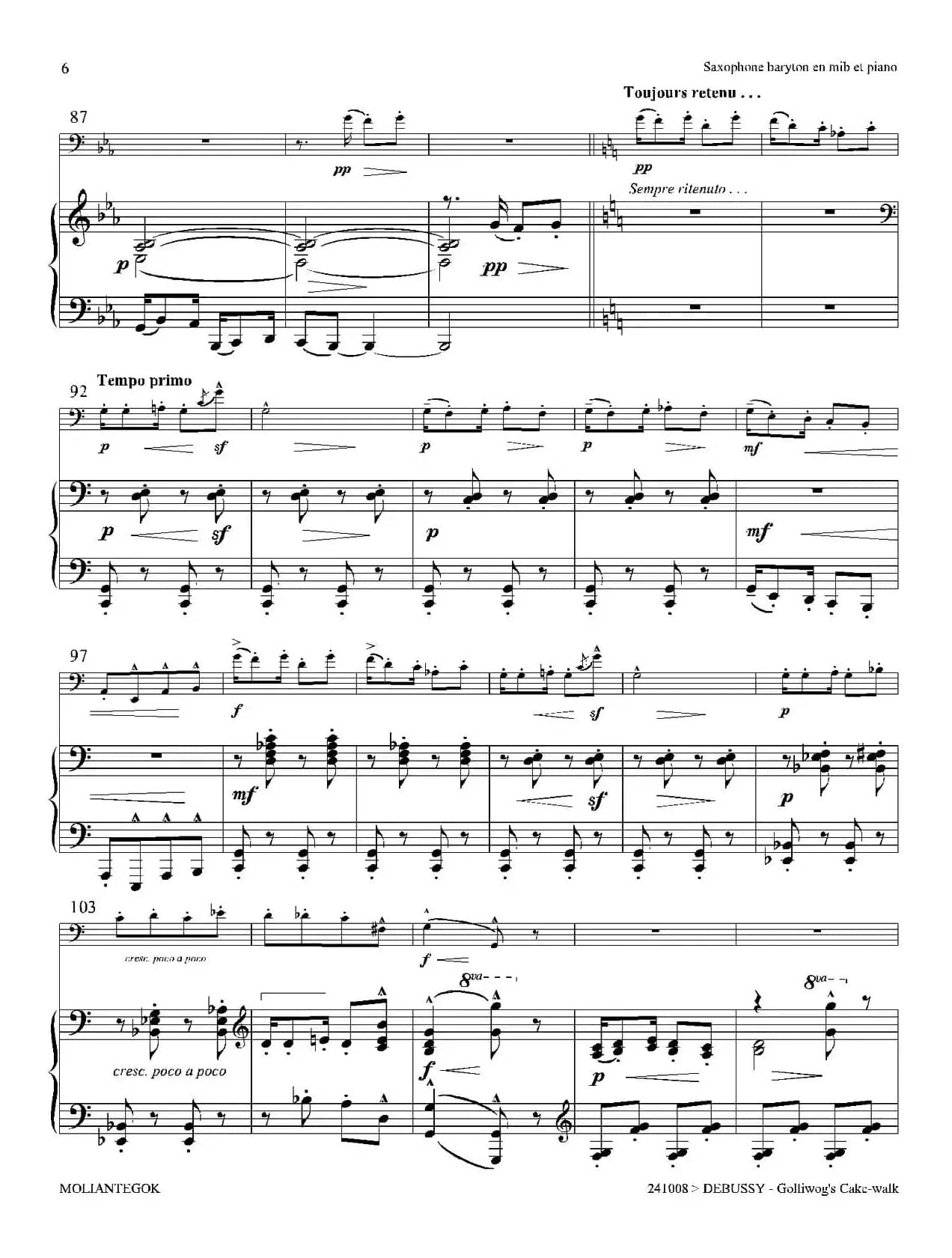 木偶步态舞（上低音萨克斯+钢琴伴奏）