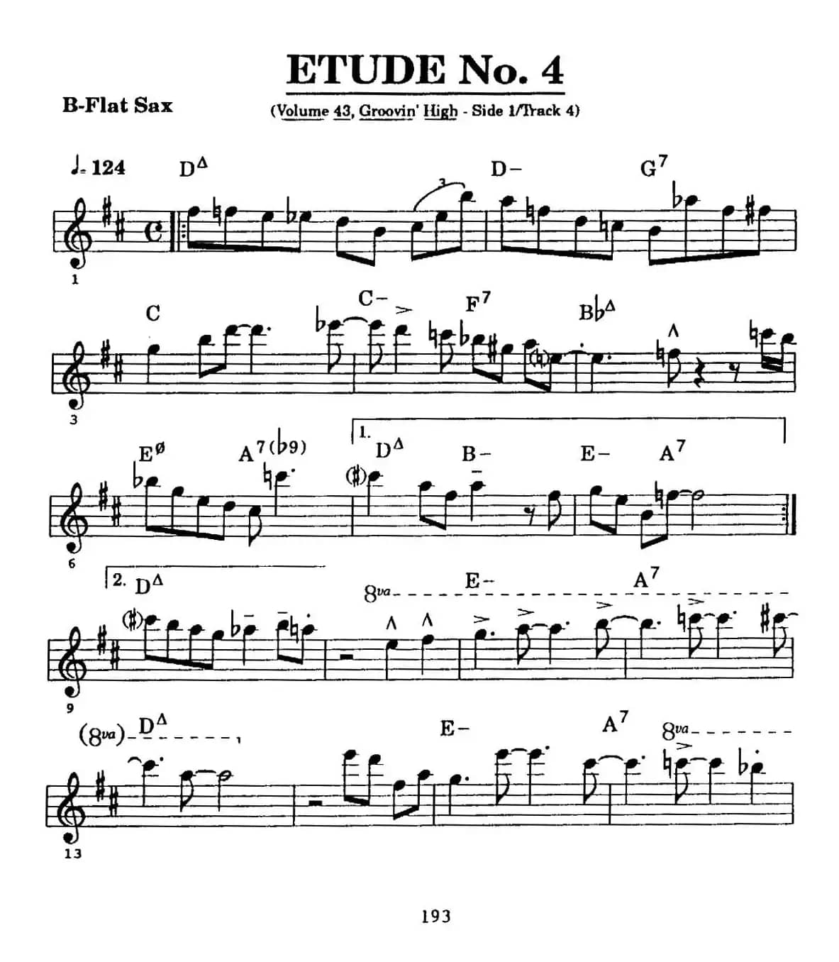 ETUDE No.4（高音萨克斯超吹练习曲）
