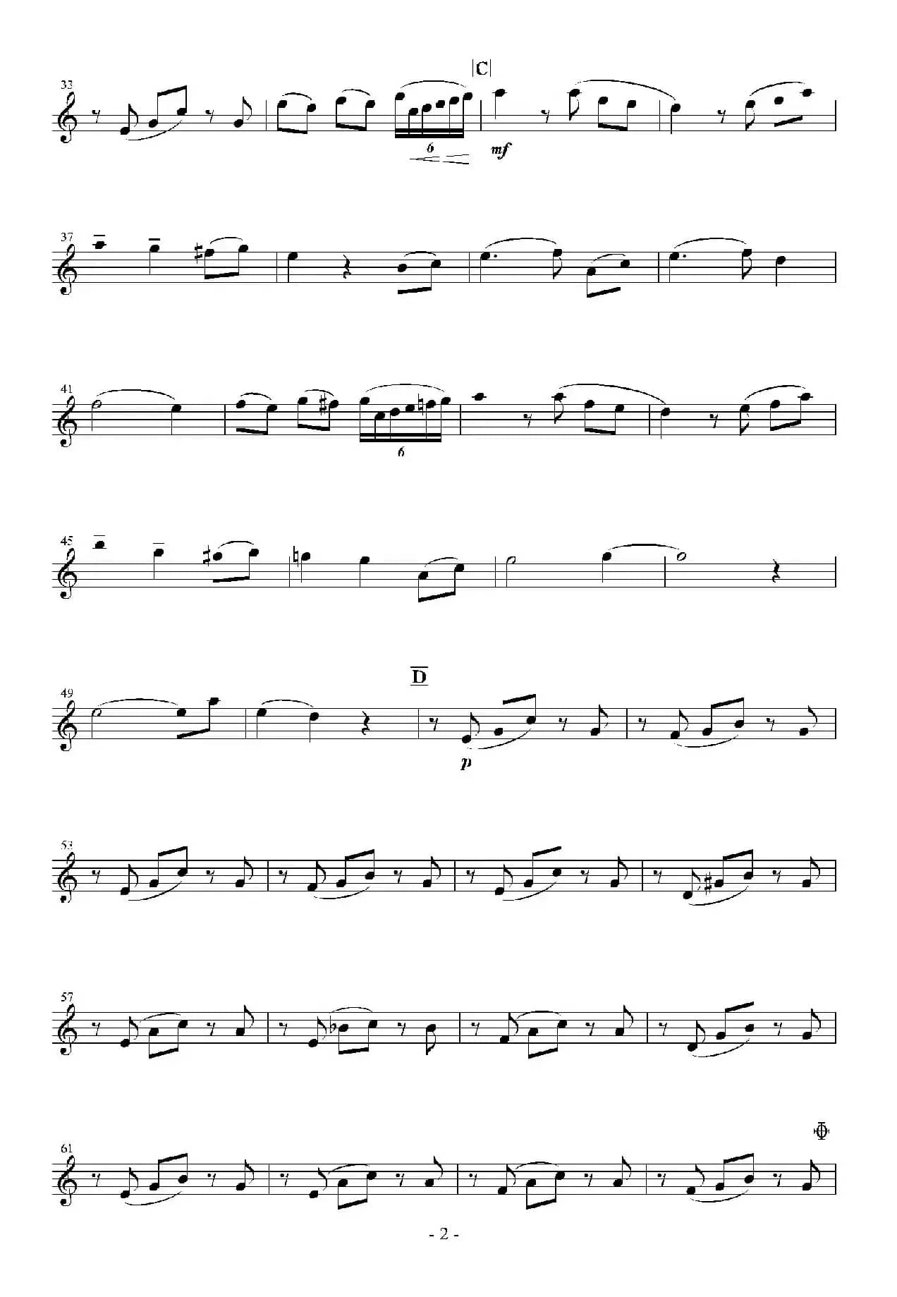 In the Green and Red Season（第一中音萨克斯分谱）