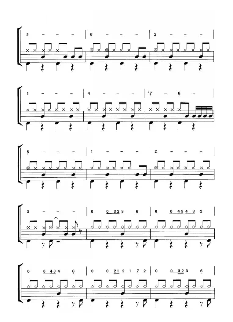 开场曲（鼓谱）