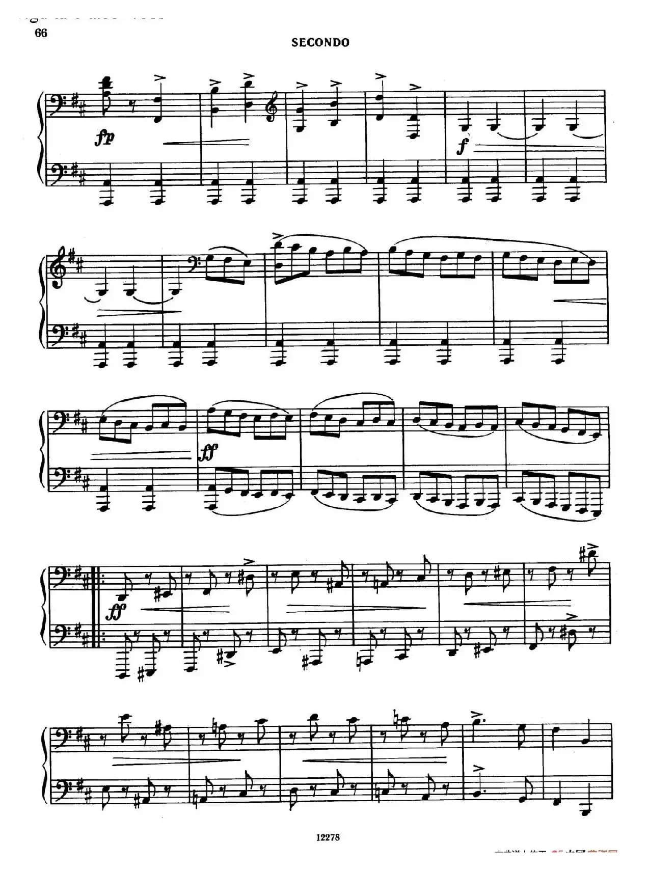 Tarantella in D Major(D大调塔兰泰拉舞曲·四手联弹)