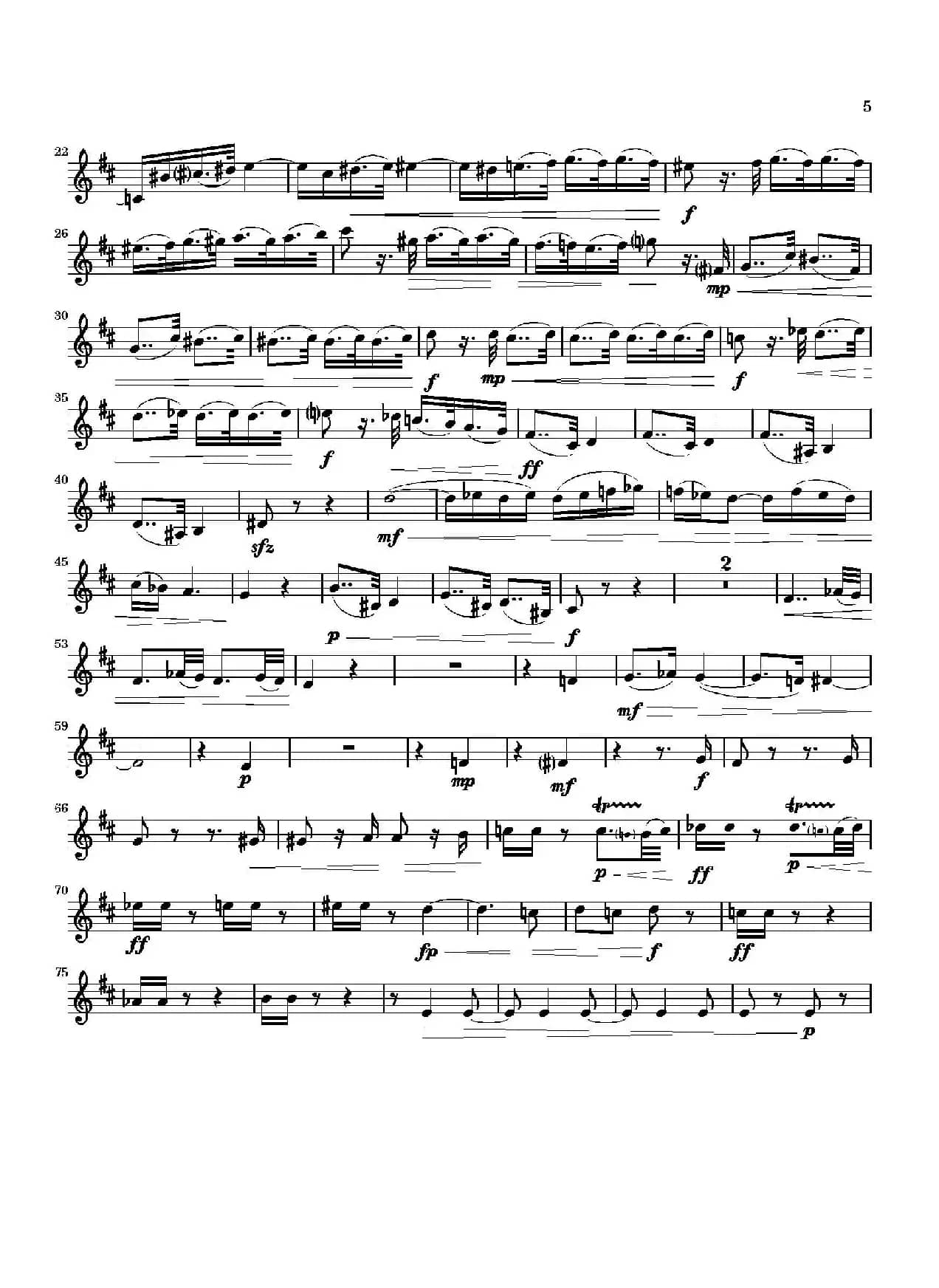 Movement（四重奏次中音萨克斯分谱）