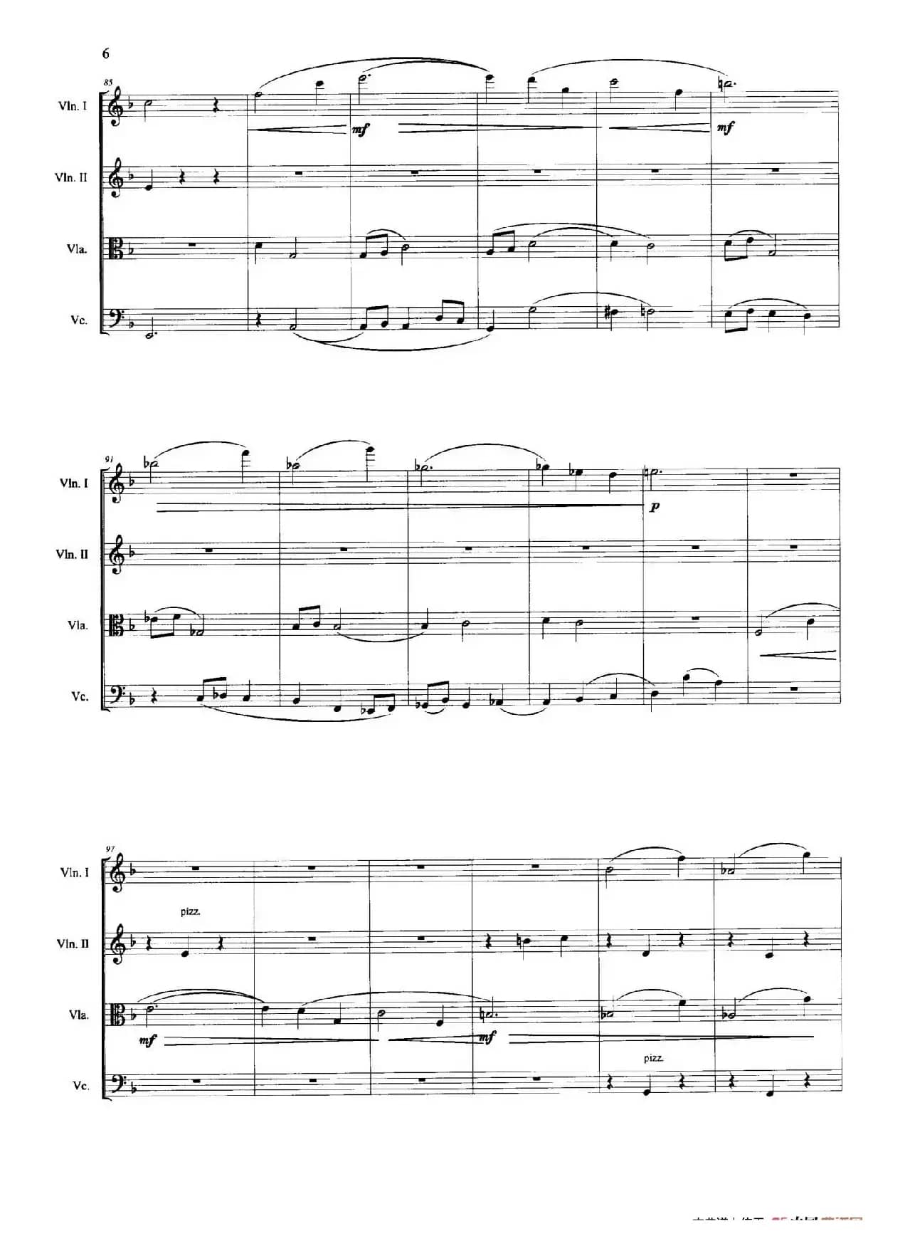 遥远的悲歌 （弦乐四重奏）