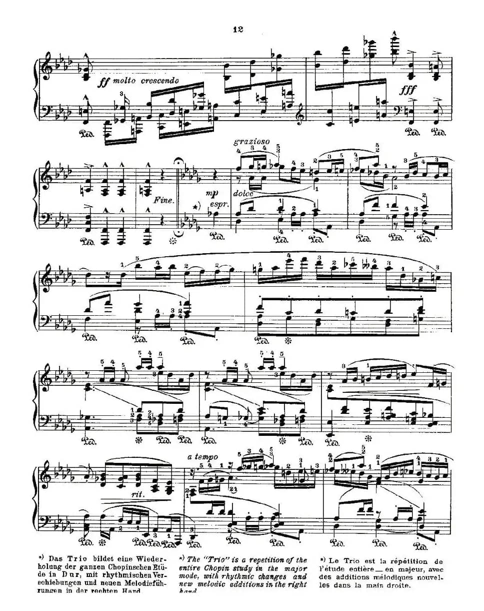 肖邦《练习曲》Fr.Chopin Op.25 No4-2