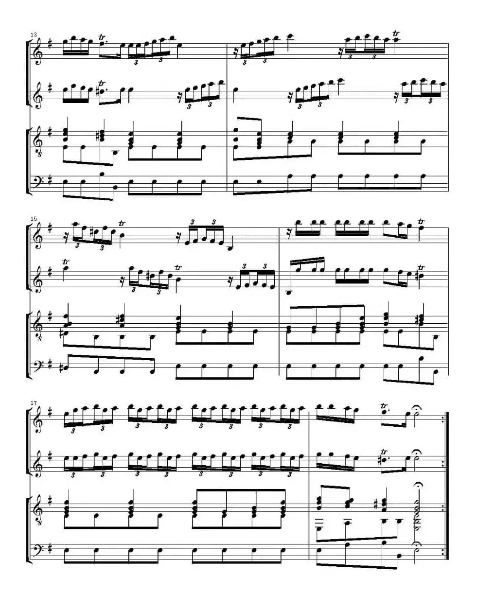 维瓦尔第如歌的行板（吉他重奏）