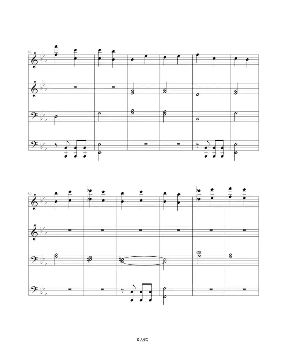 命运交响曲（四手联弹）