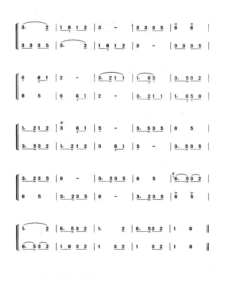 社会主义好（二重奏谱）