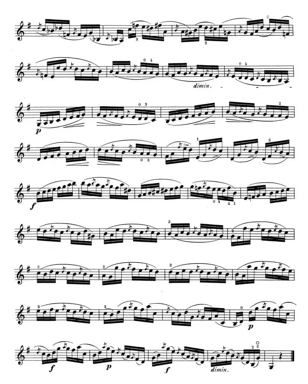 顿特24首小提琴练习曲 作品37—11