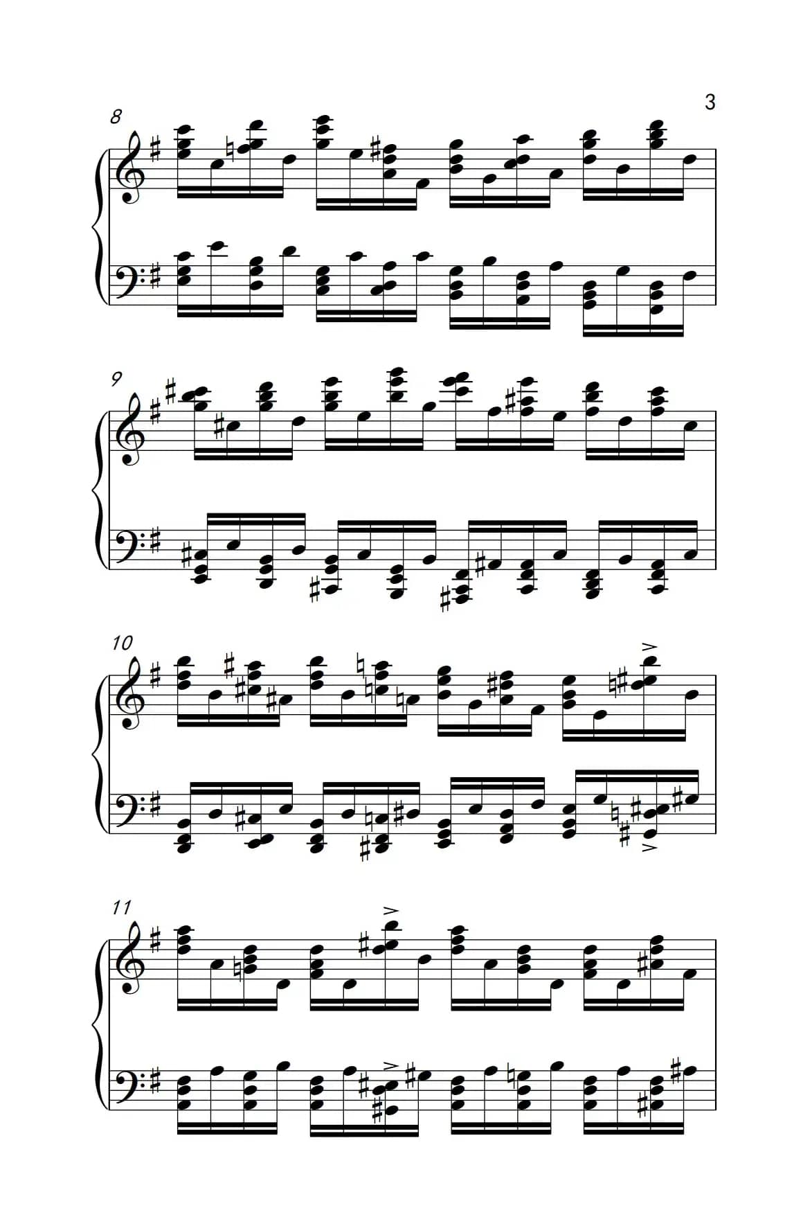 莫什科夫斯基 钢琴练习曲（第三首）