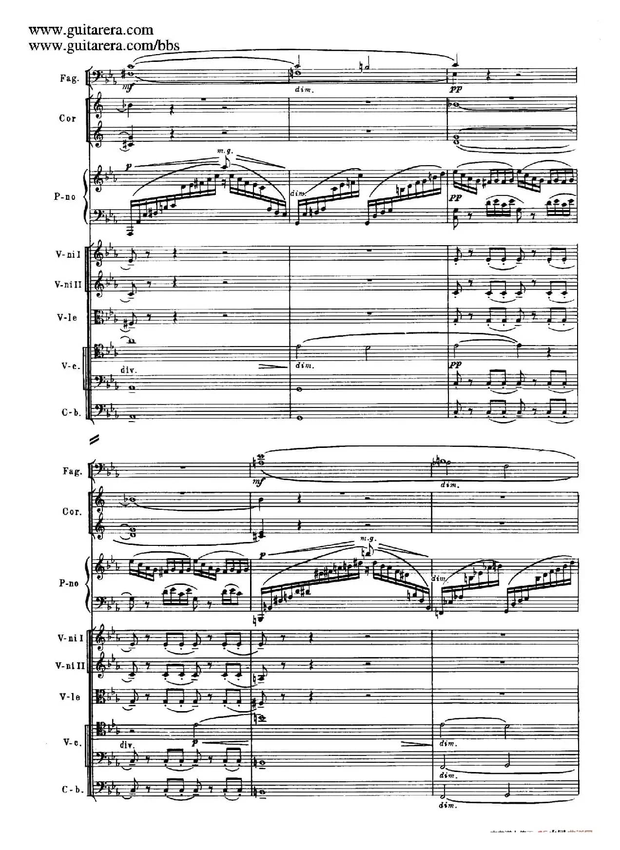 c小调第二钢琴协奏曲 Op.18（总谱·P37——45）