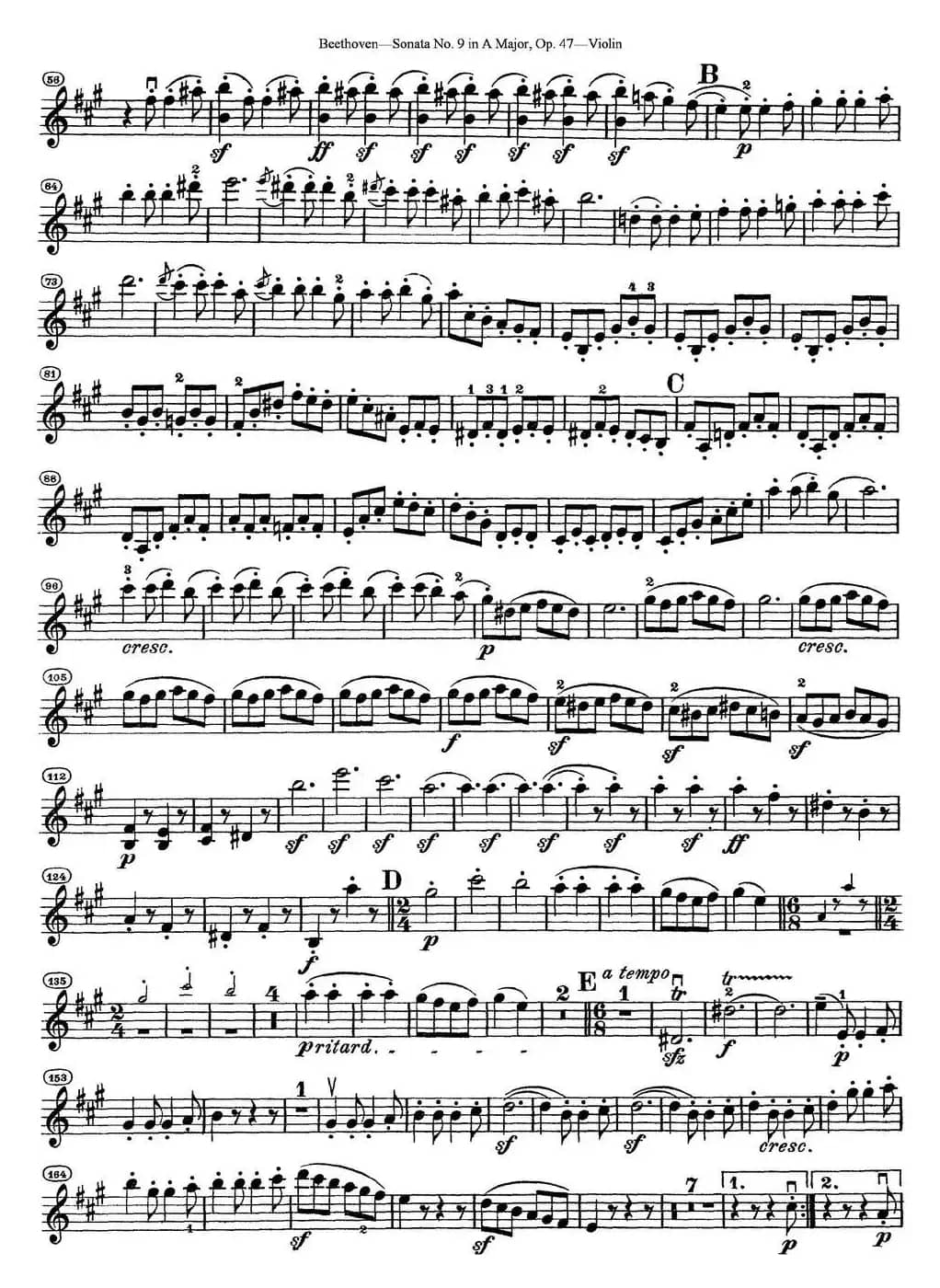 Violin Sonata No.9 in A Major Op.47