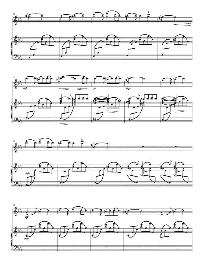 阳光照耀着塔什库尔干（钢琴+小提琴）