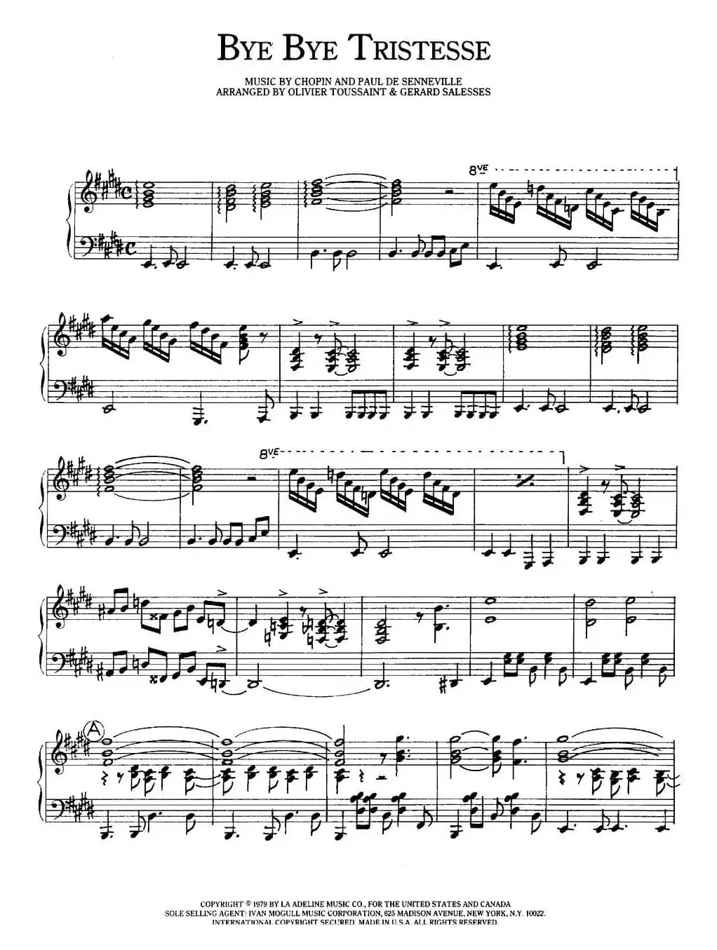  Bye Bye Tristesse（告别悲伤）